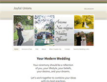 Tablet Screenshot of joyfulunions.com